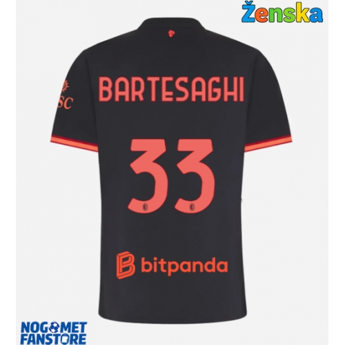 AC Milan Davide Bartesaghi #33 Rezervni Dres za Ženska 2026-27 Kratak Rukav